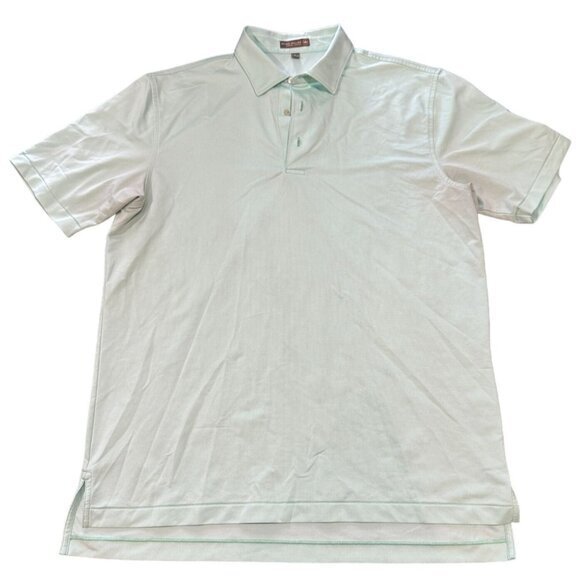 Peter Millar Polo Shirt Mens Large L Green Golf Summer Crown Comfort Rugby | Q1 - Picture 1 of 6